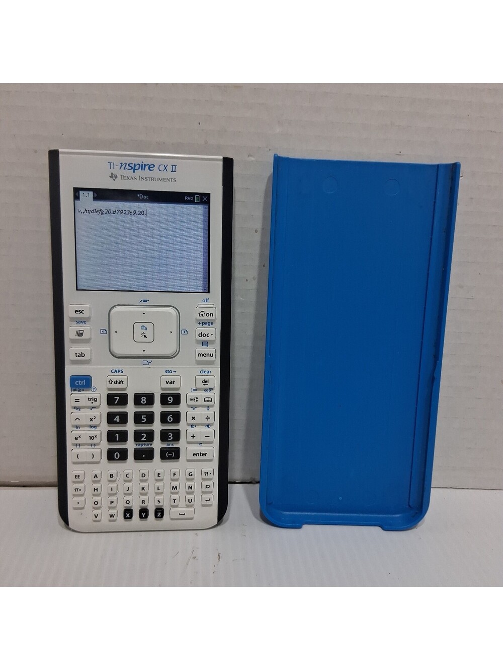 Texas Instruments TI-Nspire CX II Graphing Calculator White/Blue